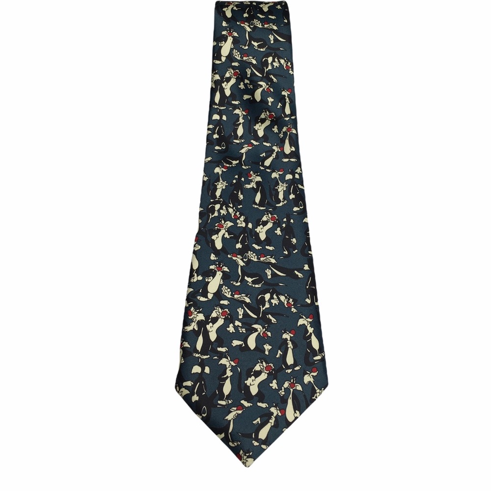 Vintage Looney Tunes Sylvester Silk Novelty Tie